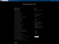 parolesdevie.blogspot.com 8:09 PM, 8:57 AM, 7:00 PM parolesdevie.blogspot.com 8:09 PM, 8:57 AM, 7:00 PM