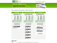 PARS, A8A, and PAPS Bar Code Labels for Customs