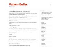 Pattern Buffer: