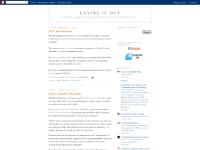 Laying It Out Laying It Out