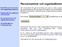 Personnummer och organisationsnummer Personnummer och organisationsnummer