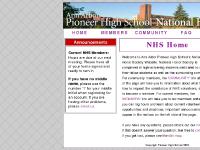 Pioneer NHS | Home Pioneer NHS | Home