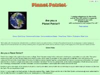 Are you a Planet Patriot? Are you a Planet Patriot?