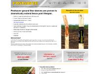 Postsaver: Bitumen Lined Sleeves Prevent Ground rot in timber fence posts Postsaver: Bitumen Lined Sleeves Prevent Ground rot in timber fence posts