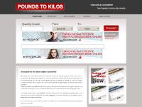 poundstokilos.com pounds to kilos, kilos to pounds, pounds