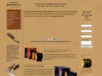 powellleather.com leather guest book, personalized leather photo albums, leather photo albums