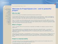 prayerspeak.com Pray and Speak Powerful Prayers to God, Is God Really In Control?, Thinking or Speaking God's Word?