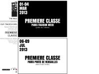 PREMIERE CLASSE PREMIERE CLASSE