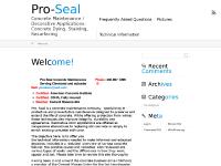 Pro-Seal ← Concrete Maintenance / Decorative Applications: Concrete Dying,