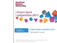 Project Spark 2013 | Sheffield Hallam University Project Spark 2013 | Sheffield Hallam University