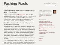 Pushing Pixels Pushing Pixels