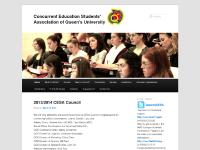 Concurrent Education Students' Association of Queen's University Concurrent Education Students' Association of Queen's University