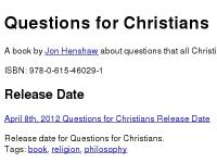 Questions for Christians