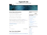Ragamuffin Salt | A random disposal of obvious and outdated thoughts. Ragamuffin Salt | A random disposal of obvious and outdated thoughts.
