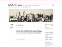 rahulg.wordpress.com Rahul’s Thoughts, I’m&nbsp;Back, Rahul