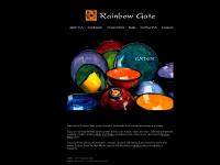 handmade hand painted dinnerware pottery ceramic colorful rainbow ware