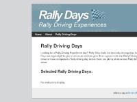 Rally Driving Days and experiences