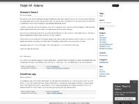 Ralph W. Adams | Musings Ralph W. Adams | Musings