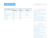  Mac PRO RAM Prices, Memory Upgrades, Acer Memory Upgrades, Apple Memory Upgrades