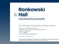 Ronkowski and Hall Chartered Accountants ::: Baildon, Shipley, West Yorkshire