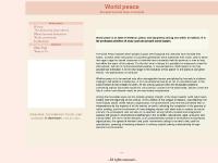 random-world.net The democratic peace theory, Mutual assured destruction, World government