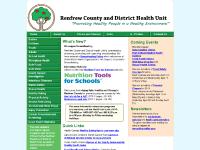 rcdhu.com Renfrew and Barry's Bay offices, Get your free flu shot, Child Health Clinics