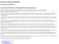Customer Service Software