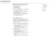 Real-Time Systems Inc. | Specializing in Embedded Controller Design