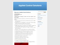 Applied Control Solutions » Welcome to Applied Control Solutions Applied Control Solutions » Welcome to Applied Control Solutions