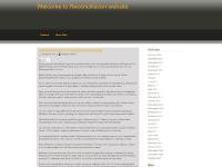 Welcome to Reconciliation website Welcome to Reconciliation website