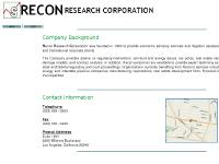 reconcorp.com Staff