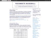 Recondite Baseball