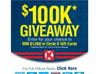 refreshyourtrip - CIRCLE K 100K GIVEAWAY SWEEPSTAKES FULL OFFICIAL RULES refreshyourtrip - CIRCLE K 100K GIVEAWAY SWEEPSTAKES FULL OFFICIAL RULES