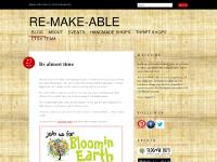 remakeable.wordpress.com re-MAKE-able, Follow, Shop