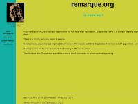 remarque.org homepage