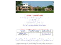 Remember The Library - 2008 Levy Information - Westlake Porter Public Library, Westlake, Ohio Remember The Library - 2008 Levy Information - Westlake Porter Public Library, Westlake, Ohio