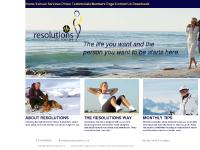 Resolutions Home Page Resolutions Home Page