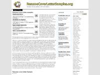 Resume cover letter samples