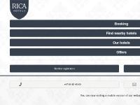 rica-hotels.com Go directly to content, Norsk, Svenska