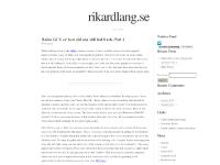 rikardlang.se rikardlang.se, Hello World!, Stinkyink rikardlang.se rikardlang.se, Hello World!, Stinkyink