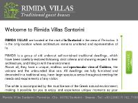 Rimida Villas Santorini - Traditional Guest Houses in Santorini island, Cyclades islands, Greece