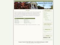 Roanoke Church of Christ Roanoke Church of Christ