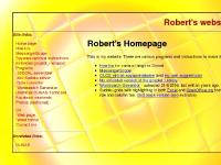 Robert's home page Robert's home page