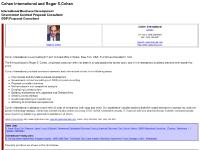 rogercohen.com international trade consultant, international business development consultant, small business startup consultant
