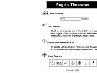 ROGET's Hyperlinked Thesaurus