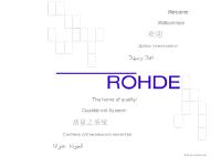 ROHDE KG Germany