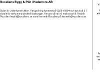 Roosliens Bygg & Plåt i Hedemora AB