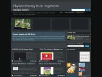 Physical therapy book, vegetarian recipe book