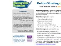 rubbersheeting - The domain name RubberSheeting.co.uk is for sale. Own it today. Find out how...