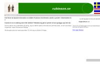 webbplatsen rubinson.se - startsidan webbplatsen rubinson.se - startsidan